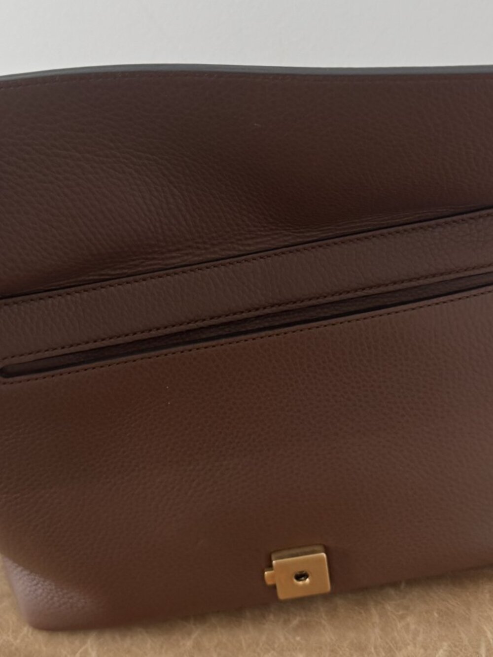 Gucci GG Marmont Brown Leather Shoulder Bag | Medium | Gold Hardware - Picture 11 of 16